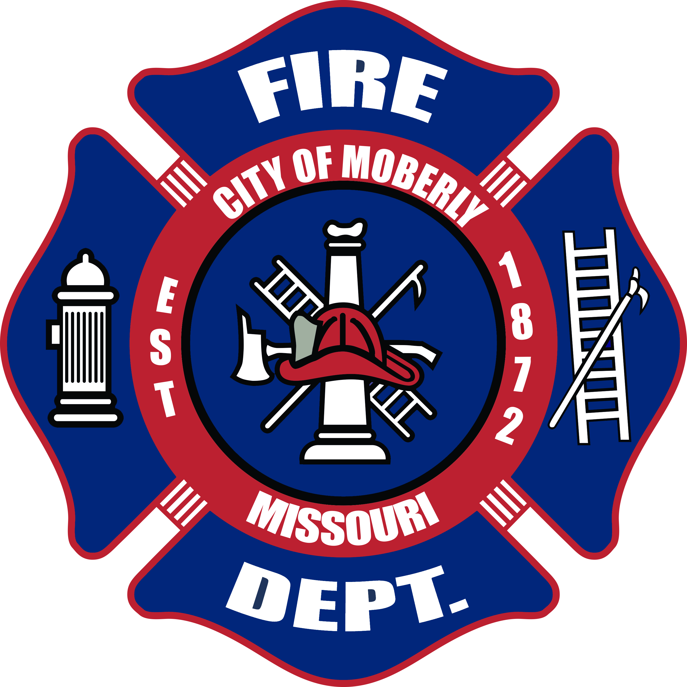 MOBERLY FIRE BADGE
