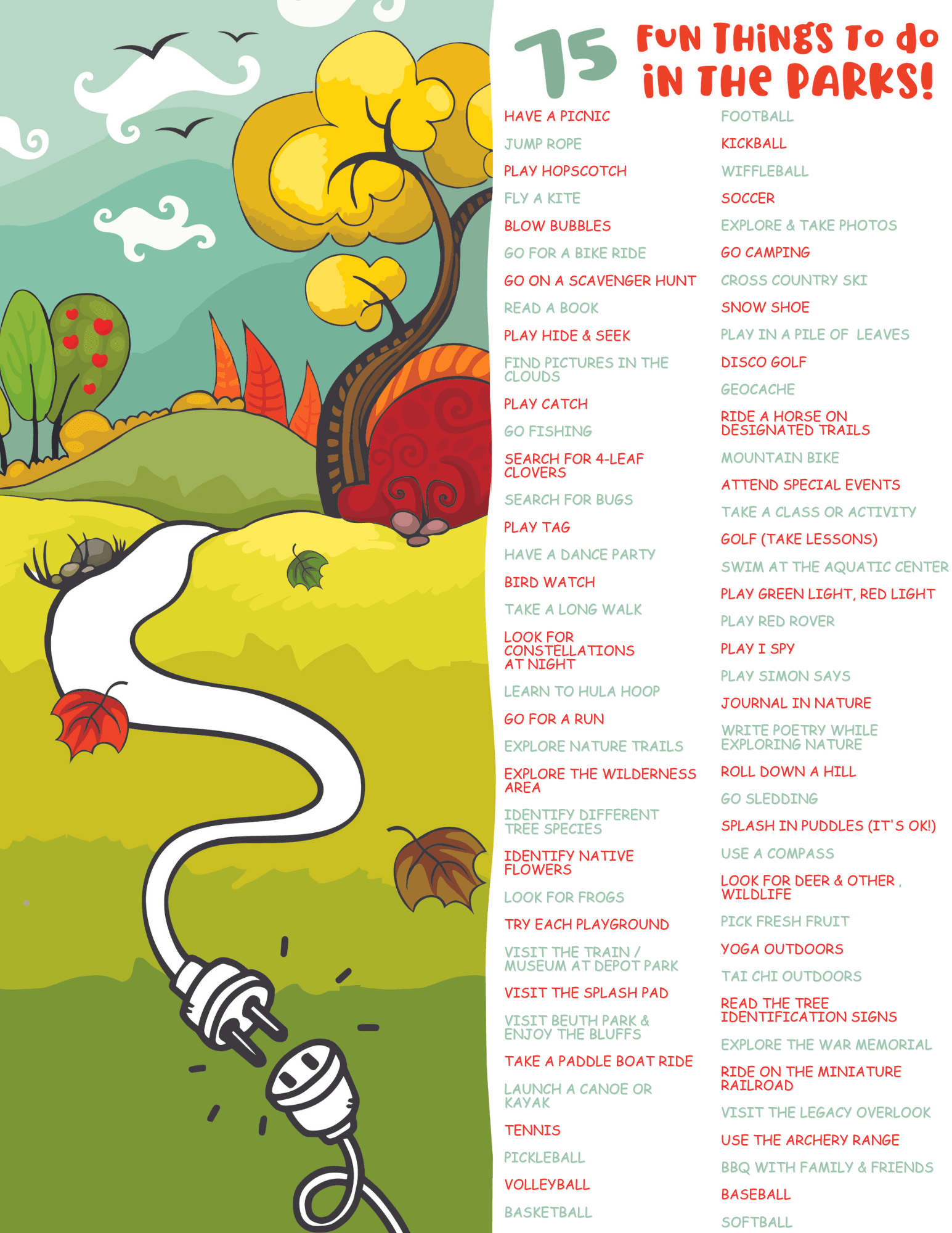 75 Fun Things to Do in the Park