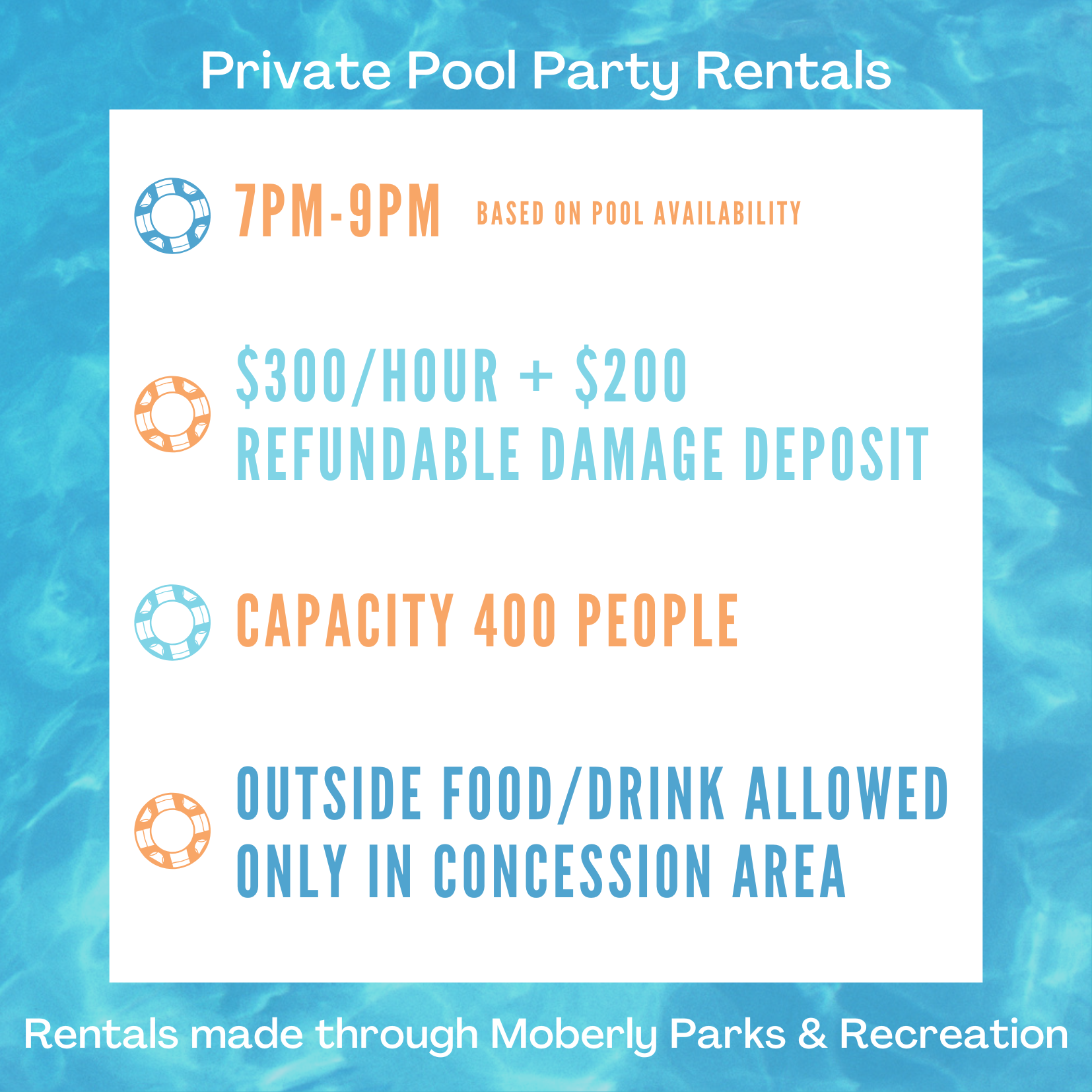 Website - Pool Rental